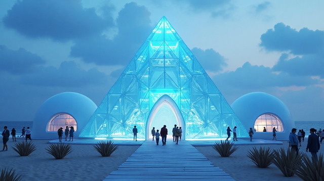 Dome and pyramid