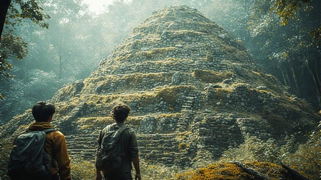 Ancient terraced pyramid